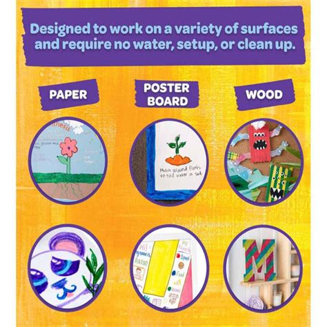 Crayola Washable Paint Sticks, Kids Paint Set, 6 Count — Toycra