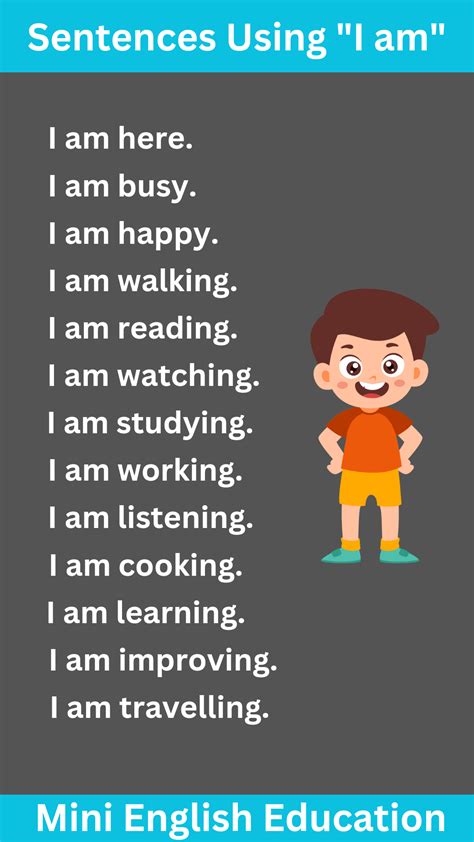 Best 13 Basic Usage and Examples of I AM in English – Artofit