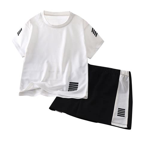 Boys' Athletic Clothing Shorts Sets 2 Piece Quick Dry T-Shirt and ...