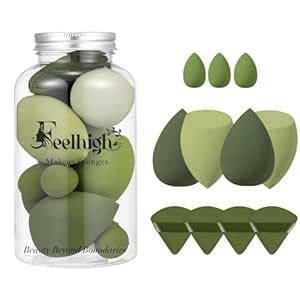 Luxury Beauty Sponge Collection 11-Piece Set with Storage Jar - 4 ...
