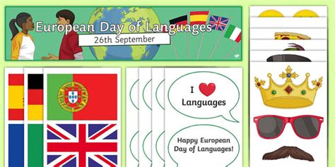European Day of Languages: Photo Booth Display Pack