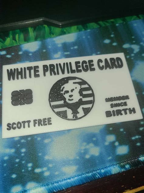 STL file White Privilege Card 💳 ・3D printable model to download・Cults