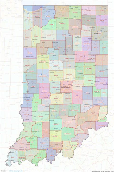 County Map Indiana