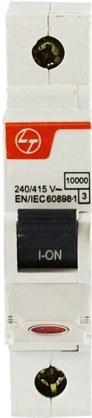 L&T Exora MCB - 6A, 1Pole (SP), 10kA, C Curve BB10060C MCB Price in ...
