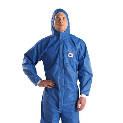 3M Protective Coverall 4532 Hooded Radioactive Suit Elastic Waist ...