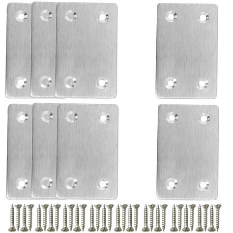 Riccioofy Stainless Steel Straight Support Shelf Bracket Flat Corner ...