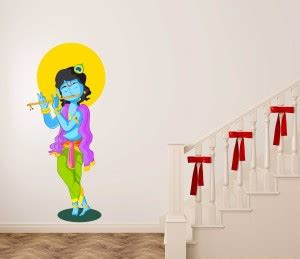 Thirteen Eleven 100 cm Krishna Self Adhesive Sticker Price in India ...