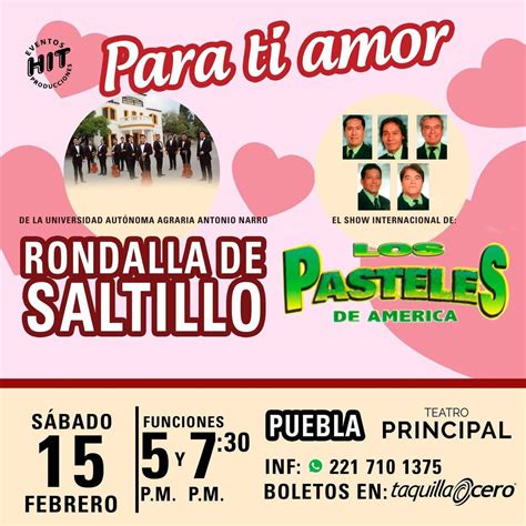 Rondalla de Saltillo y Los Pasteles de América, Teatro Principal de ...