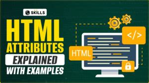Image result for HTML Attrubute