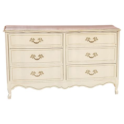 Vintage French Provincial 6-Drawer Double Dresser at 1stDibs | 6 drawer ...