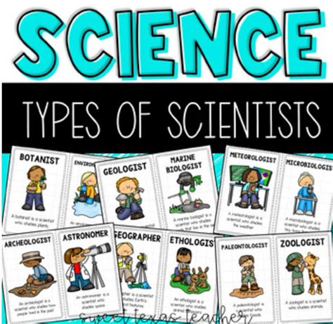 Types of Scientists Mini Posters | Types of scientists, Scientist ...
