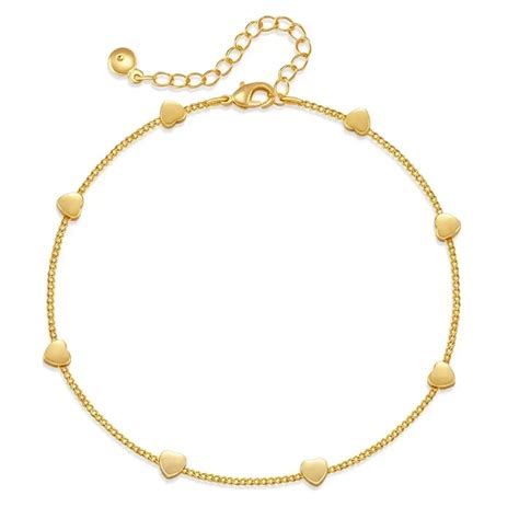Heart Shape Anklet - Anklets for Women | Diatoms - Diatoms Fashion
