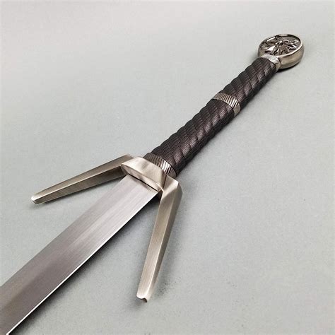 Buy Otakumod One Hand Silver Sword Medieval Knight Sword with Scabbard ...