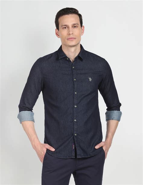 Cotton Chambray Casual Shirt – U.S. Polo Assn. India