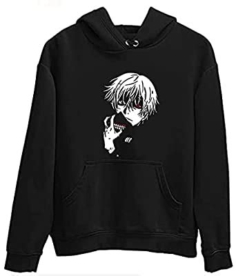 Buy Stunning Collection Printed Kaneki Naruto Black Cotton Hooded ...