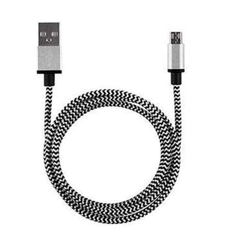 Islandse_ Cell Phone Accessories V8 2A Braided Aluminum Micro USB Data ...