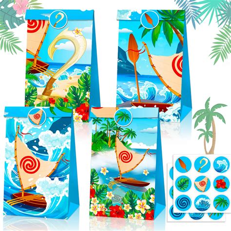 Buy JeVenis Moana Party Favor Bags Moana Party Supplies Moana Party ...