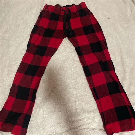 medium flannel old navy pajama pants - Depop