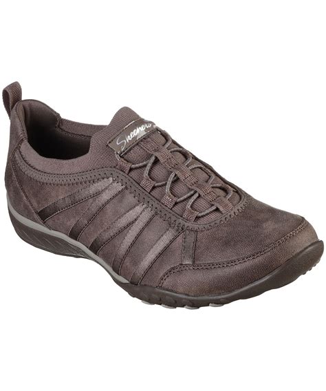 Skechers Women's Breathe Easy Bungee Slip On Shoes - Brown | Mark's