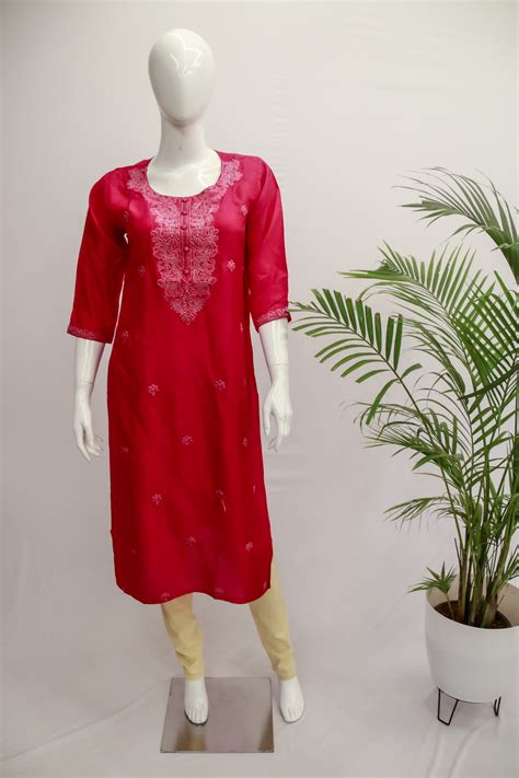 Elegant Silk Pink Kurti for Independence Day – ₹779 Freedom Sale ...