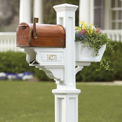 Signature Plus Mail Post, Mailbox, Flower Box, and Newspaper Holder ...