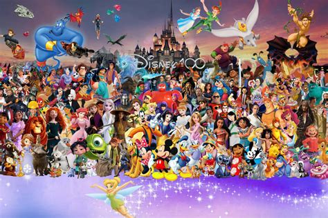 Download Disney Characters Collage Wallpaper | Wallpapers.com