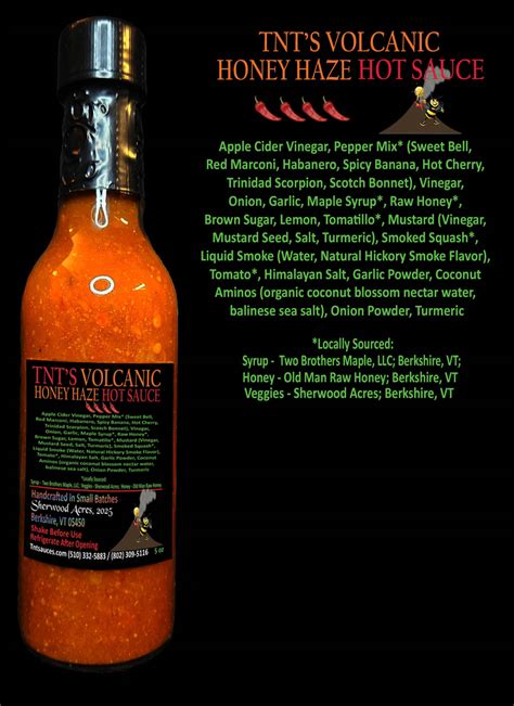 Volcanic Honey Haze Hot Sauce 5oz – TNT SAUCES