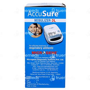 Accusure Nebulizer Jl 1 - Uses, Side Effects, Dosage, Price | Truemeds