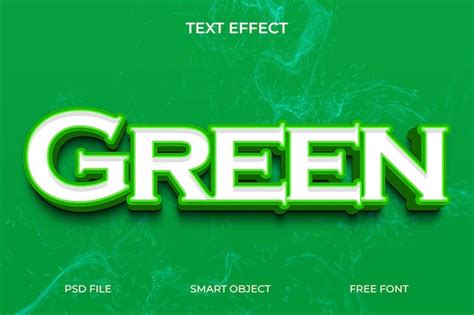 A green poster with the words green on it | Premium PSD