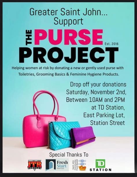 The Purse Project 2024, TD Station East Parking Lot - Station Street ...