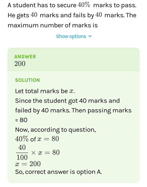 a student has to secure 40% marks to pass. he gets 60 marks and fails ...