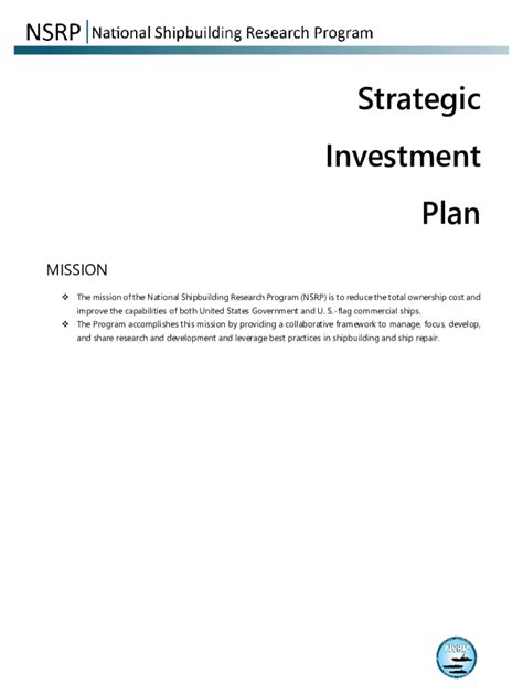 Fillable Online NSRP National Shipbuilding Research Program - Panels ...