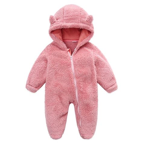 Funicet Cute Baby Girls' Fleece Footed Jumpsuit Baby Boy Snowsuit New ...