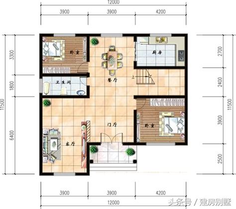 宽9米进深12米两层别墅,9米12米自建房平面图,宽9米长12米的平面图(第3页)_大山谷图库