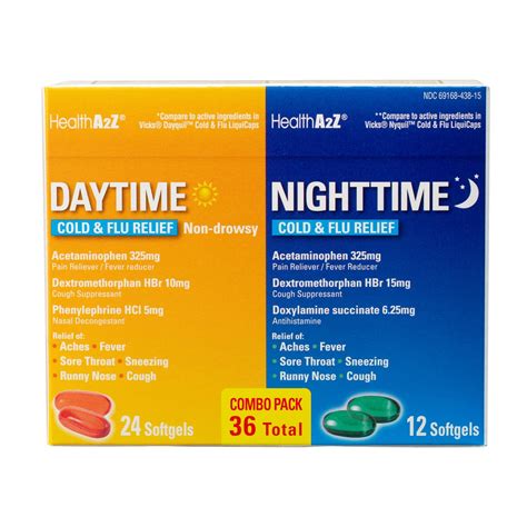 Snapklik.com : HealthA2Z Daytime And Nighttime Cold & Flu Medicine ...