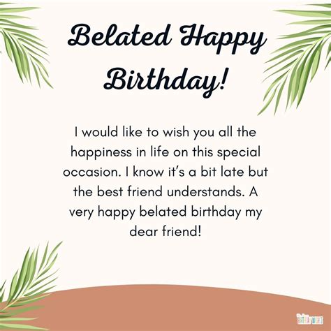 Happy Belated Birthday Quotes For Friends
