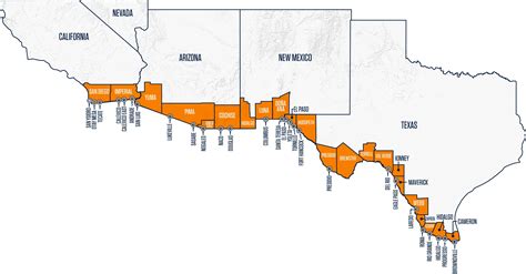 Calexico Border Crossing Map