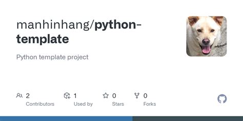 GitHub - manhinhang/python-template: Python template project