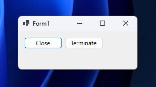 Image result for Terminate Program C Sharp