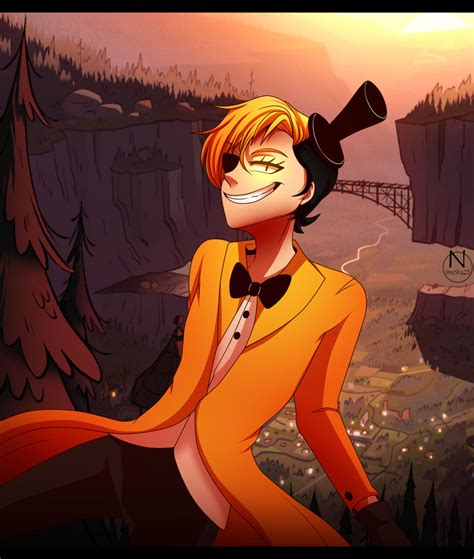 Bill Cipher [Human] by N-SteiSha25 on DeviantArt