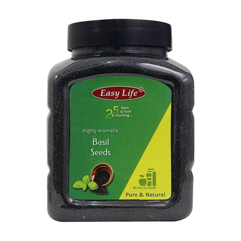Easy Life Basil Seeds 400g (Tukmaria Seeds - Sabja Basil Seeds ...