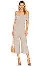 Bobi Cold Shoulder Jumpsuit in Pebbles | REVOLVE