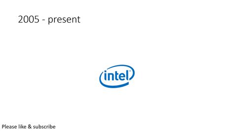 Rezultat imagine pentru Intel Logo Evolution