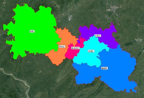 盐之都自贡4区2县城区面积排名，地理位置介绍，你周边了解多少