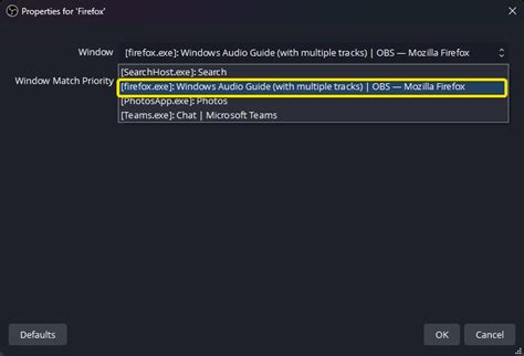 Image result for OBS Capture Application Audio