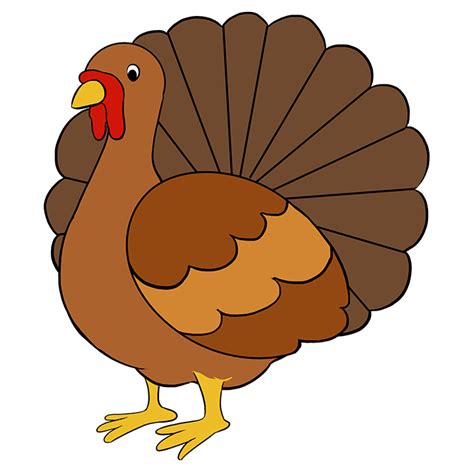 How to Draw a Turkey - Really Easy Drawing Tutorial