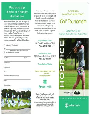 Fillable Online Donate to Hospice of Union County and Hospice of Anson ...