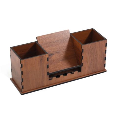 Wooden Desk Organizer Pen Stand - My Creatives