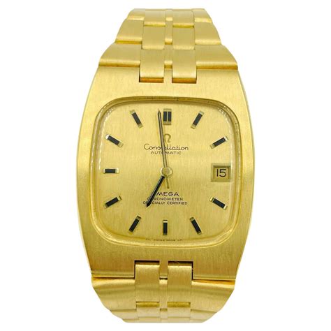 1970s Omega Constellation 18k Yellow Gold Wristwatch at 1stDibs | omega ...