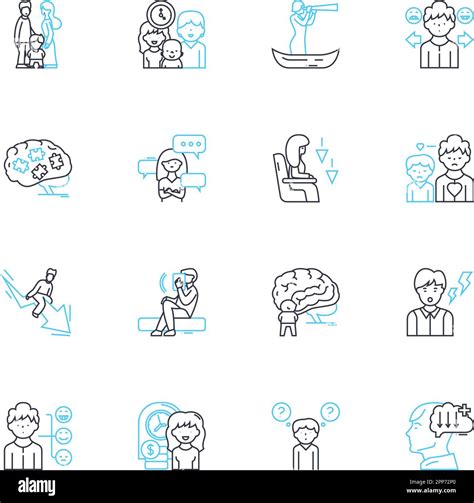 Cognitive science linear icons set. Perception, Cognition, Neuroscience ...